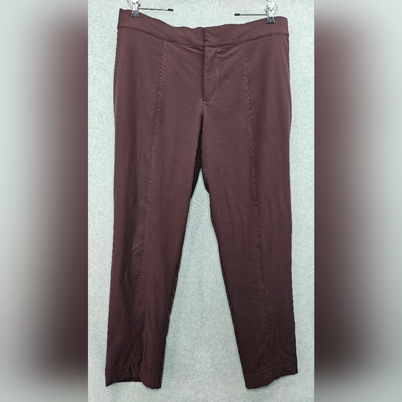 Mondetta Women's Lined‎ Tailored High Rise Comfort Stretch Travel Pants Size 14 - Picture 1 of 7